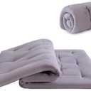 Mollydot Japanese Floor Mattress, Futon Mattress Twin Size 39"x 80", 2.56" Thicken Tatami Mattress, Portable Foldable Floor Bed, Roll Up Futon Cushion, Suitable for Camping Guest Room Dormitory (Grey)