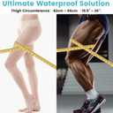 CIVJET Cast Covers for Shower Leg, Waterproof Cast Cover for Showering/Swimming, Cast Protector for Shower Leg Adult, Water Proof Shower Boots for Foot after Surgery, Knee, Ankle, Boot (Diameter-7.9")