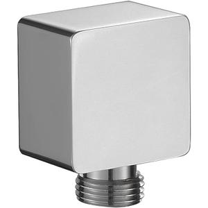 Faucet Wall Supply Elbow Drop Ell for Hand Held Shower Hose,Wall Union Water Supply for Handheld Shower Head,Shower System Wall Elbow Hand Replacement Parts,Tub Hose Adapter Attachment,Chrome (R Female Thread)