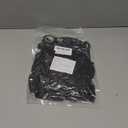 BAUANOOY 100pcs Black Balloons 12 inch, Black Latex Balloons with Ribbon for Graduation Birthday Party Decorations