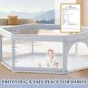 XVISHX 65x65 Inch Hexagonal Baby Playpen, Playpen for Babies and Toddlers, Baby Play Pen Playard for Indoor & Outdoor Active Center Game Fence, with Skin-Friendly Fabric and Soft Breathable Mesh
