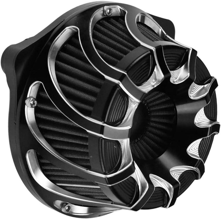 Motorcyle Air Cleaner CNC Air Filter Turbine Intake Kit Fit for Harley Sportster XL Touring Softail Dyna (Black, B For Touring 00-07,Softail 00-15,Dyna 00-17)