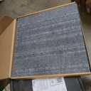 Mohawk Home 24" x 24" Indoor/Outdoor 0.25" Pile Height, Peel and Stick Carpet Tile, Grey Polyester, (15 Tiles) (60 sqft/Box)