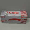 Diet Coke Fridge Pack Diet Soda, 7.5 fl oz Cans, 10 Pack - Mini Soda Soft Drinks, BBD 07/07/2025