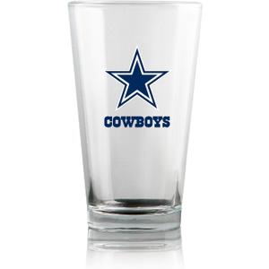Duck House Dallas Cowboys NFL Pint Glass Tumbler Set of 2 475 ml