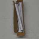 White Shower Curtain Rod 31 to 68 Inch,1 Inch Diameter Adjustable Spring Tension Stainless Steel Telescoping Rod,Easy Install,No Rust