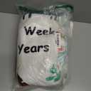 Guiqulai Mallard Duck Monthly Milestone Blanket for Baby Boy Flannel Newborn Infant Swaddle Growth Chart Photography Background with Baby Birth Signs, Felt Frames, Bibs