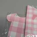 Maitys 3 Pcs Strawberry Baby Shower Decorations Girl Banners Pink Gingham Paper Garland with Baby Clothes Shaped Bunting for Girl Strawberry Birthday Party Supplies