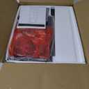 Furnulem Corner Shelf, 5-Tier Corner Cabinet with Storage and LED Light, 62.8 Standing Display Bookshelf for Bedroom, Living Room, Kitchen, Wood Display Shelf (Black Oak)