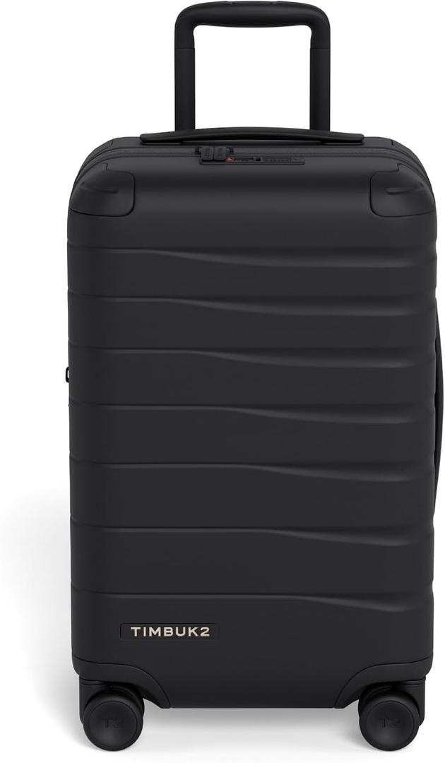 Timbuk2 FreeStyle Carry-On Luggage, Hardshell Spinner Suitcase with Wheels, Lightweight Polycarbonate Carry On Suitcase, Expandable Travel Luggage with TSA Lock, 21” Black