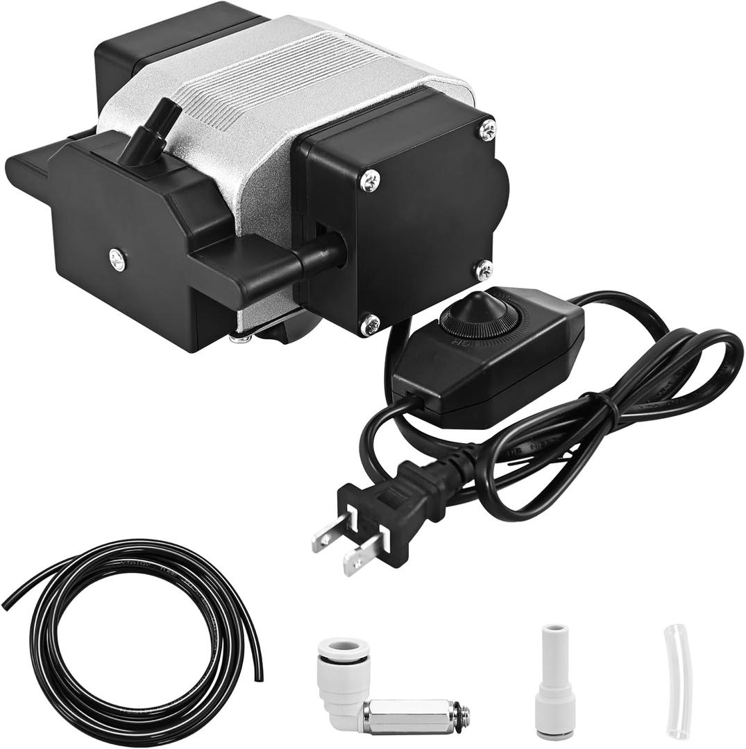Ktondic Air Assist for Laser Engraver, 30 L/Min Output and Strong Airflow Air Assist for D1 and D1 Pro Laser Engracer Machine, Low Noise Air Assist Pump with Adjustable Knob for Wood and Metal