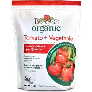 Burpee Organic Tomato & Vegetable Granular Plant Food, 4 lb
