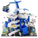 Kids Airplane Toy Racing Tracks for 3 4 5 6 7 Boys  Transport Airplane Vehicle with 8 Cars, Garage Parking Lot, Playmat, Toddler Boy Toy, Birthday Gifts for Boys Girls 35
