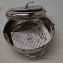 Kerilyn Deep Fryer Pot, 9.4 Inch/3.4 L Janpanese Style Tempura Frying Pot with Lid, 304 Stainless Steel with Temperature Control and Oil Drip Drainer Rack, for Kitchen French Fries, Chicken etc