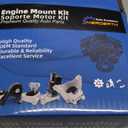 Set of 3, Front Motor Mount and Trans Mount Compatible with 2007-2013 Silverado Sierra 1500 5.3L 6.0L 6.2L 4WD Auto Trans Engine, Replacement for A2638 A5365 A5365