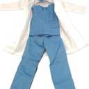 R4-7 1/6 Scale Doctor White Gown Suit Model for 12" Action Figure