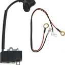 4238 400 1301 Ignition Coil Module Magneto with Wire fits Stihl TS410, TS420 Concrete Cut-Off Saw Replaces 4238 400 1307, 42384001301, 42384001307