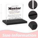 Mentor Appreciation Gifts, Mentor Gifts for Men Women, Birthday Retirement Gifts for Mentor, Mentor Definition Home Office Desk Dcor Sign, DSF176