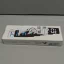 LED Digital Wall Clock with Large Display, Big Digits, Auto-Brightness, 12/24Hr Format, Modern Electric Small Silent Wall Clock for Living Room, Bedroom, Classroom, Farmhouse, Kitchen, Office - Red