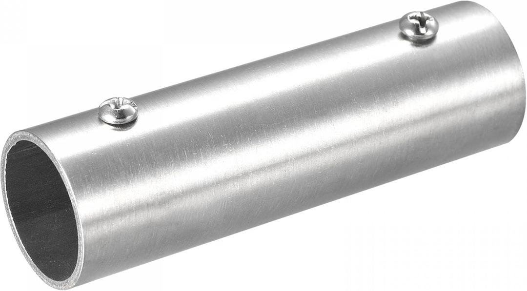 uxcell Rail Pipe Fitting 2-Way 100mm Length 202 Stainless Steel Straight Connector Brushed for 25mm/1" OD Handrail Railing 2 Pcs uxcell Rail Pipe Fitting 2-Way 100mm Length 202 Stainless Steel Straight Connector Brushed for 25mm/1" OD Handrail Railing 2 Pcs