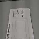 [New Version] 7 Inch Day Clock - 19 Alarms,20 Custom Reminders, Remote Control, Level 10 Auto Dimmable Display Calendar Clock, Non-Abbreviated Day Date Alarm Clock for Impaired Vision Dementia Seniors