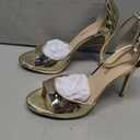 DREAM PAIRS Women’s Single Strap Stiletto Heels, 9.5, NUDE