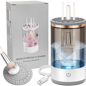 Electric Makeup Brush Cleaner - Efficient Electric Makeup Brush Cleaner Machine for Thorough Brush Cleaning, Ideal for Makeup Artists & Enthusiasts
