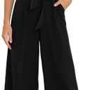 ANRABESS Women Summer Dressy Jumpsuits One Shoulder Sleeveless Casual Wide Leg Pants Romper Jumper 2025 Trendy Fall Outfits L