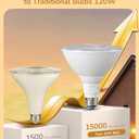 EDISHINE Flood Light Bulbs, PAR38 LED Outdoor Flood Light Bulbs, 120W Equivalent Dimmable Waterproof for Patio Yard Porch Driveway Garage, 3000K Warm Light 18W 1800LM E26 Base, 4 Pack, ETL Listed