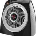 Vornado VH10 Space Heater for Indoor Use, Adjustable Thermostat, 2 Speeds, Advanced Safety Features, Integrated Carry Handle, Large Heater for Bedroom, Kitchen, and Living Room, Quiet Heater, Black