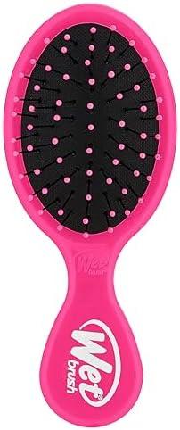 Wet Brush Mini Detangler Hair Brush, Pink, Detangling Travel Hairbrush, Ultra-Soft IntelliFlex Bristles Glide Through Tangles with Ease, Pain-Free, All Hair Types