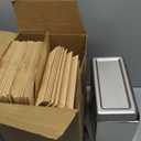 Tioncy 1 Pcs Sanitary Napkin Receptacle with 100 Feminine Hygiene Liner Bag Wall Mounted Tampon Holder for Bathroom Sanitary Napkin Disposal Bags Tampon Disposal Bin for Home Public Restrooms (Silver)