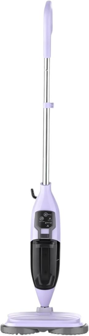 Steam Mop with 13 Accessories,Steam Cleaner for Home,Floor Scrubber spin mop for Hard Floors Deep Cleaning, 4 Washable Mop Pads for Home Use, 550ml Capacity,30 Second Heat-Up(White)