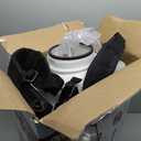 Chapin 61800 4-Gallon Made in USA Professional Backpack Sprayer with Brass Adjustable and Poly Fan/Cone Nozzles, Cushion Grip Shut-Off, 3-Stage Filtration System, Translucent White