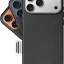 LONLI Classic | Gold-Rated Leather - European Genuine Vele Leather Case for iPhone 17 Pro Max - [Built-in Camera Control and Compatible with Magsafe] - Black