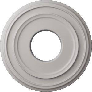 12 3/8"OD x 4"ID x 1 1/8"P Classic Ceiling Medallion (Fits Canopies up to 7 1/4")