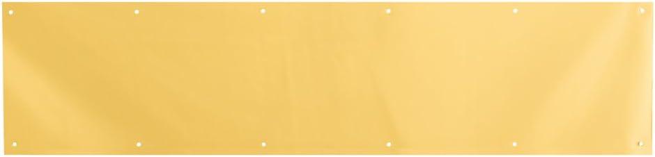 Prime-Line MP4618 Kick Plate, 8 In. x 34 In., Brite Brass on Aluminum Door Kick Plate (Single Pack)