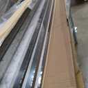 Wood Slat Acoustic Panels, 94.5 x 7.9 Inch,4 Pcs,White Marble