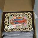 Quelay 24 Pcs Our Lady of Guadalupe Wooden Picture Frames with Organza Gift Bags Baptism Favors for Guests First Communion Christening Memorial Engrave Guest Gift Catholic Gifts Recuerdos De Bautizo