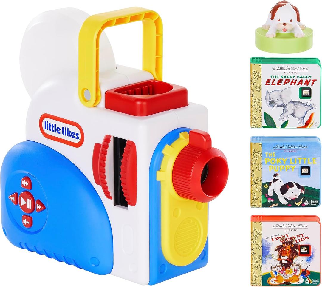 Little Tikes Story Dream Machine Starter Set, Storytime, Books, Little Golden Book, Audio Play, The Poky Little Puppy Character, Nightlight, Toy Gift for Toddlers and Kids Girls Boys Ages 3+ (Multicolor)