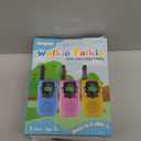 Walkie Talkies for Kids, Walkie Talkie Toys for Girls Boys, Valentine Gifts for Kids, Built-in Flashlight, Birthday Gifts for 3 4 5 6 7 8 9 10 Year Old Girl Boys, Easter Basket Stuffers for Kids (Blue Pink Yellow)