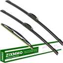ZIXMMO 20"+20" windshield wiper blades with 12" Rear Wiper Blades Set Replacement for Honda Element 2003-2011,Nissan Cube 2009-2014-Original Factory QualityEasy DIY Install (Set of 3)