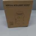 Tower Power Strip with Night Light, PD20W USB C Power Strip Tower with Multiple Outlets, 12 Outlets, 5 USB Ports (3 USB-C), 6FT Extension Cord Desk Charging Station for Home, Office, Dorm Essentials, Black