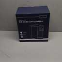 Hot & Iced Coffee Maker with Bold Setting, Single Serve Coffee Maker for K Cup and Grounds, 6-14 Oz Brew Sizes, 50 Oz Removable Water Tank, One Cup Coffee Machine with Reusable Filter, Black