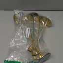 Gold Candle Holders Candlestick Holders for Taper Candles, Set of 6 Modern Decorative Candle Sticks Long Holder for Table Centerpiece, Wedding, Dinning, Party (Candles are not Included)