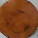 AMH 18-Inch Farmhouse Oak Lazy Susan Organizer, Walnut Finish
