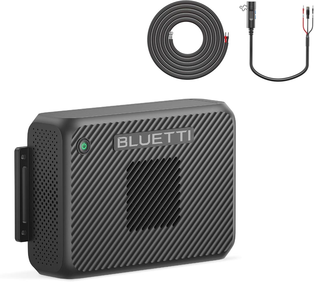BLUETTI Charger 2, 1200W Alternator & DC-DC Charger, Dual Input (Car + Solar), 13 Faster Car Charging for Portable Power Stations, Emergency Jumpstarter for Road Trips & RVs