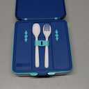 Fimibuke Bento Lunch Box for Kids, Leak Proof Toddler Bento Box with 4 Compartments BPA Free Dishwasher Safe Lunch Container with Utensils, Ideal Portion Sizes for Ages 3-12 Girls Boys for School (A5. Nautica Blue)