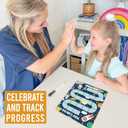 Hadley Designs Space Reward Chart for Home-Magnetic Responsibility Chart for Kids, Reward Chart for Toddlers 2-4 Years, Good Behavior Chart for Kids at Home