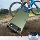 for iPhone Air Wallet Case with Card Holder 2025 + 2 Tempered Glass Screen Protector Protective Shockproof Hidden Card Slot Slim Case Women Men for iPhone Air 6.5 2025(Deep Green)